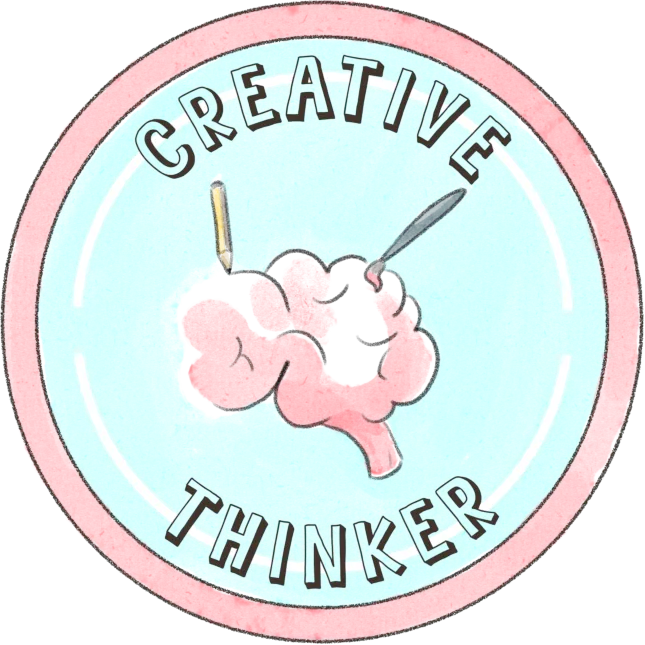 creative thinker sticker