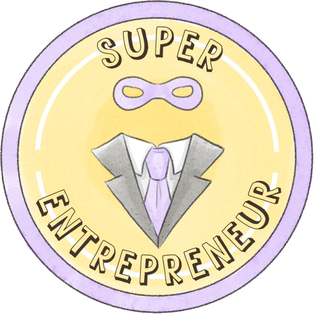 super entrepreneur sticker